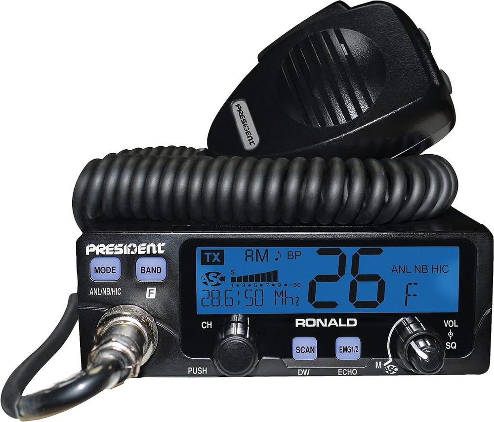 President Electronics TXUS500 Model RONALD Ham Transceiver CB Radio
