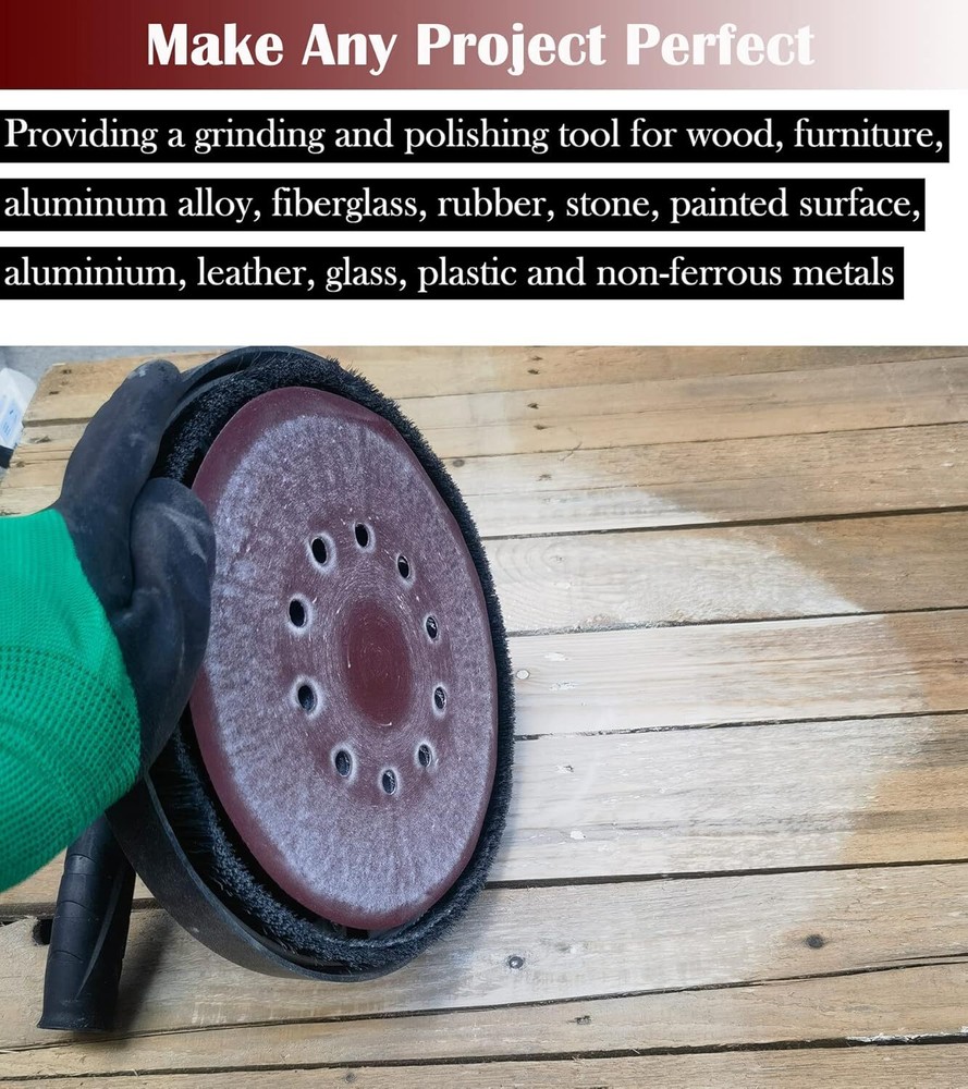 50 PCS 9-Inch 10-Hole Hook-and-Loop Sanding Discs for Drywall Sander -10...