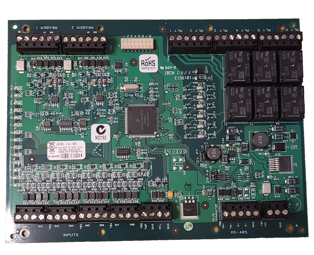 Lenel LNL-1320-S2 Dual Reader Mercury Interface Module Green