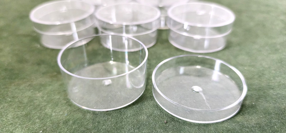 9 Round Acrylic Containers