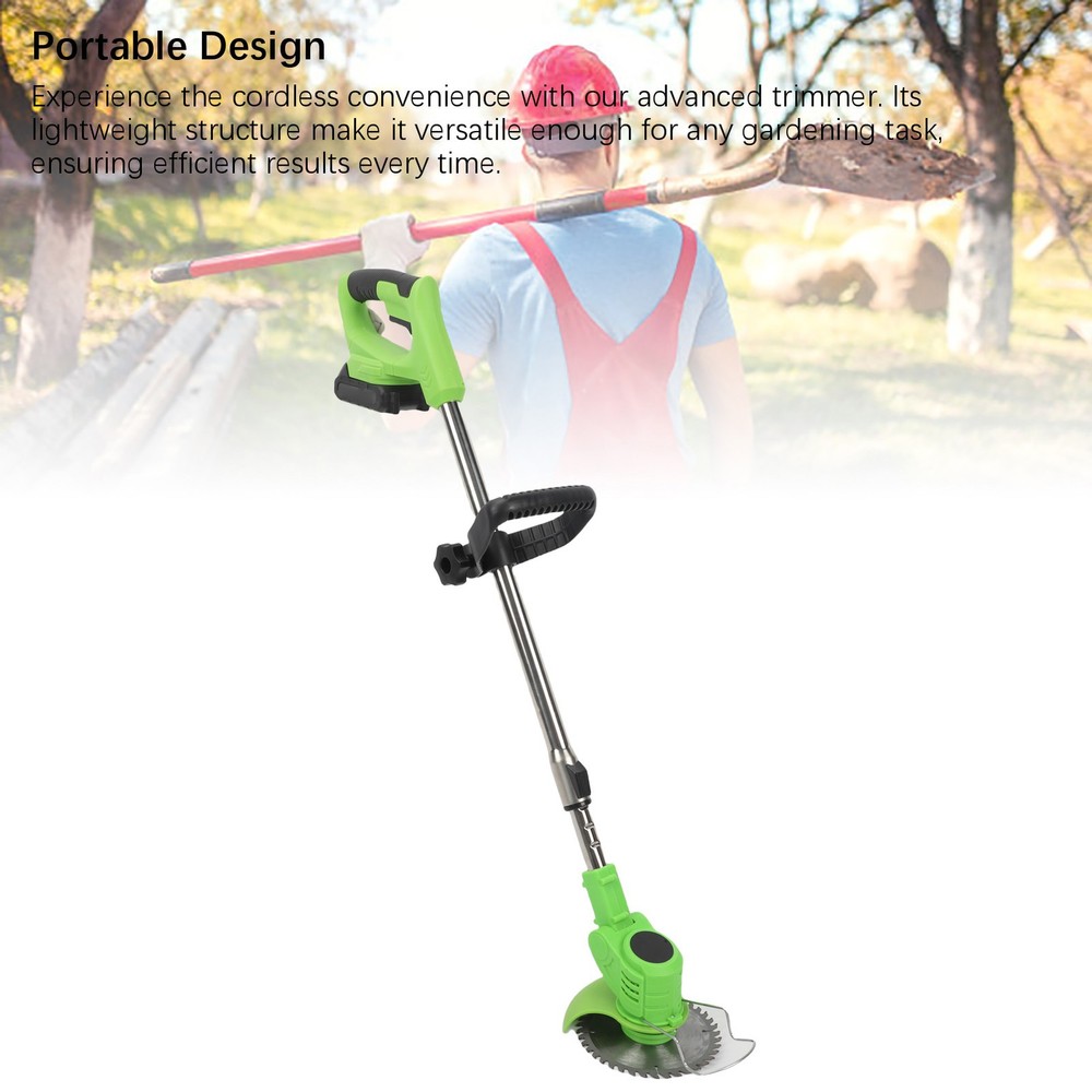 .Cordless String Trimmer Brushless Electric Grass Cutter With Telescopic Handle