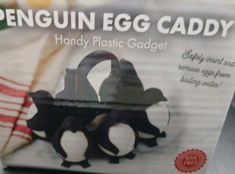 Penguin Shaped Egg Cooker Multi Egg Boiler Kitchen Tool Fridge Egg Storage Holde