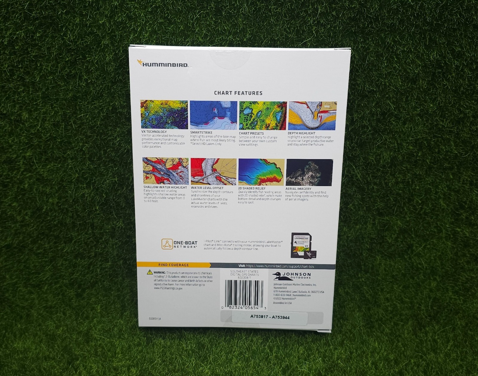 Humminbird LakeMaster VX Premium [Southeast States V1] APEX/SOLIX/HELIX 602008-1