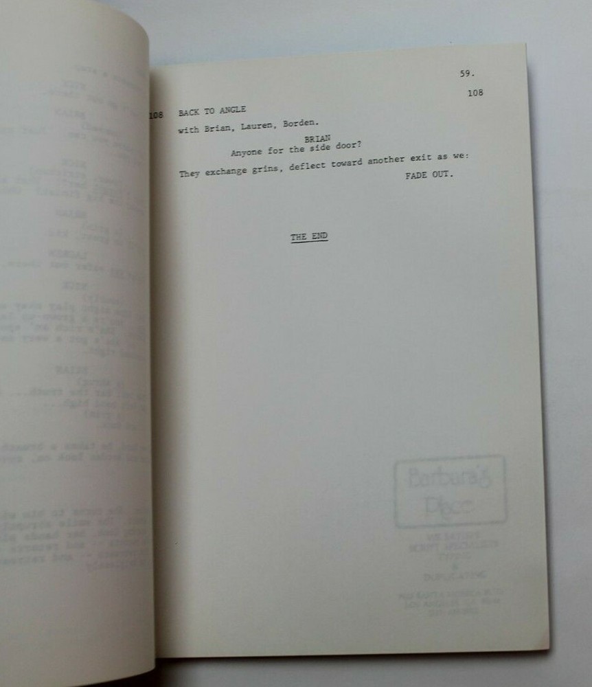 THE DEVLIN CONNECTION / Howard Berk, 1985 TV Script "The Corpse in the Corniche"