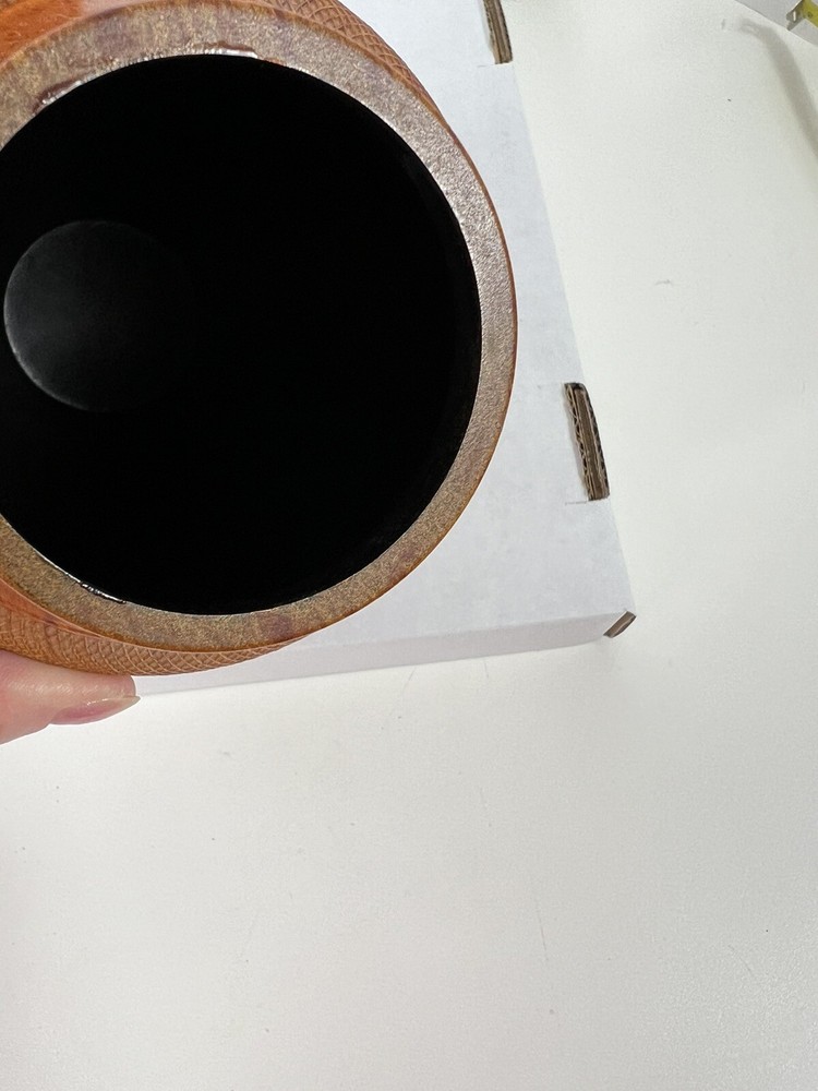 Wood Look Plastic Vase
