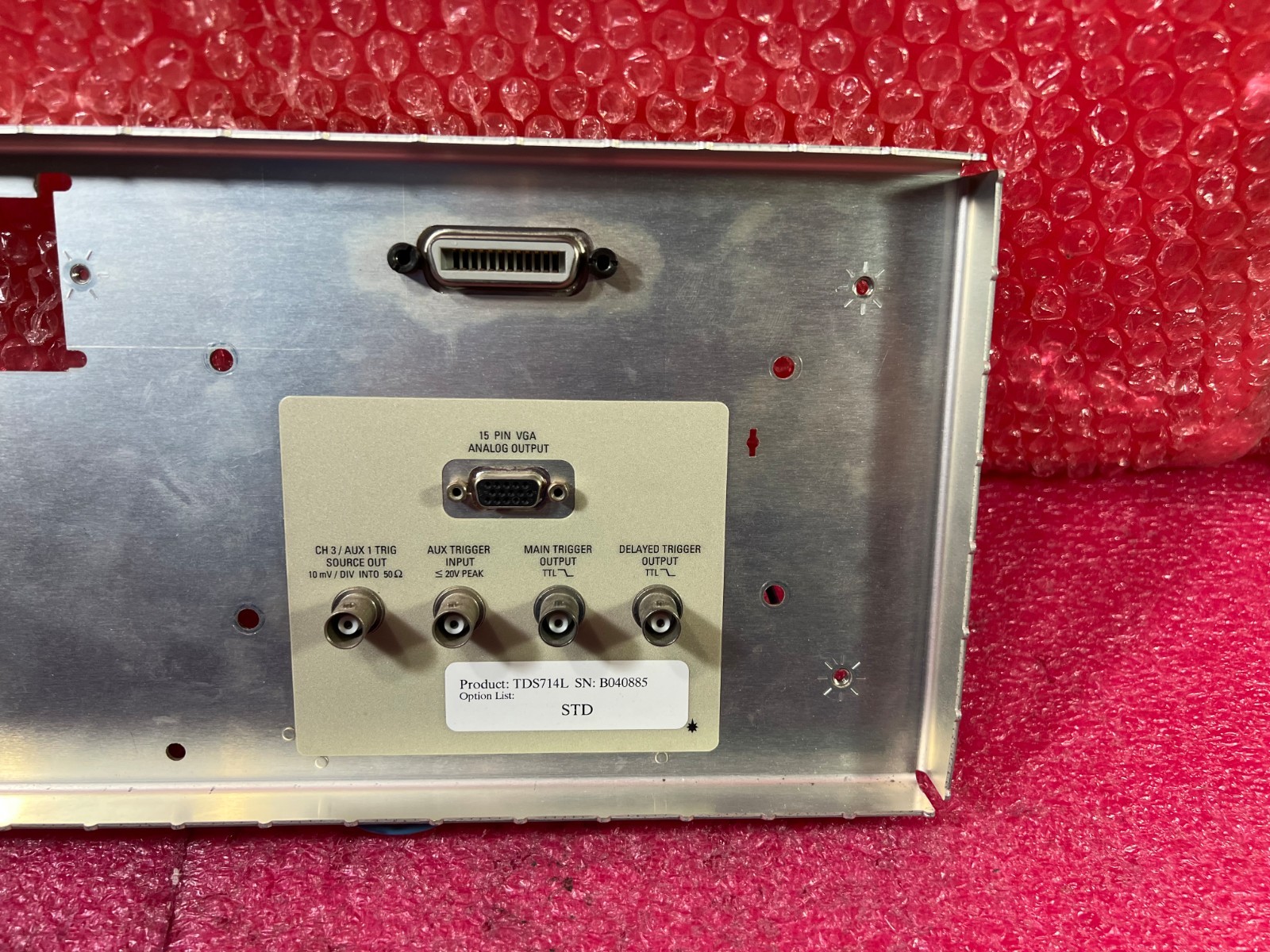 Tektronix TDS 714L Digital Storage Oscilloscope Metal Back Panel