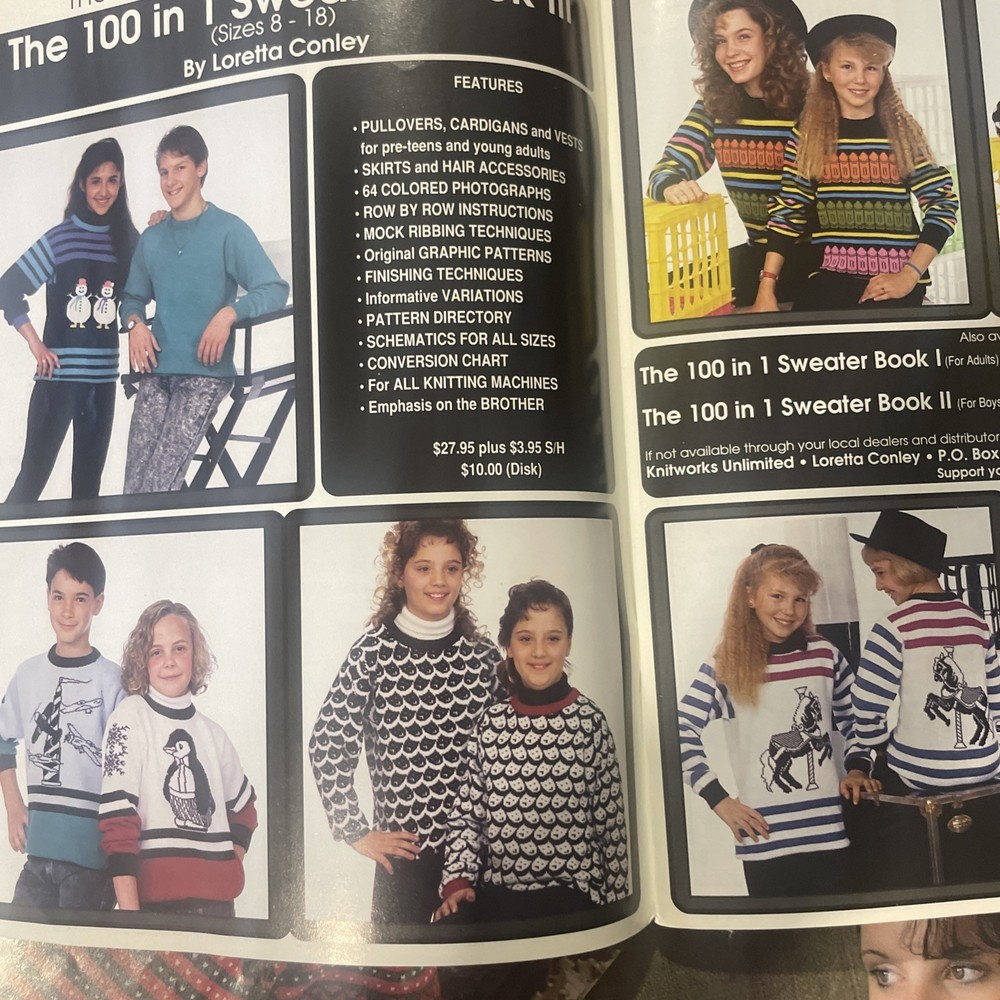 5 Knitting Machine Knit Magazines 1990 -2003 #1
