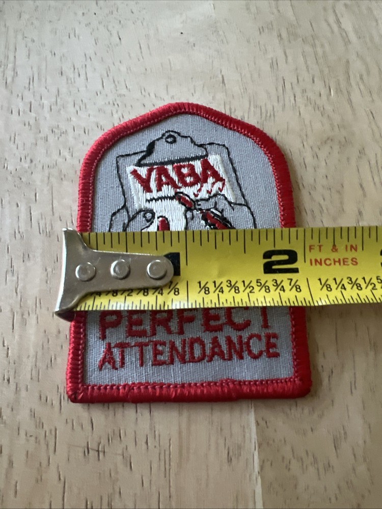 vintage YABA Perfect Attendance bowling patch