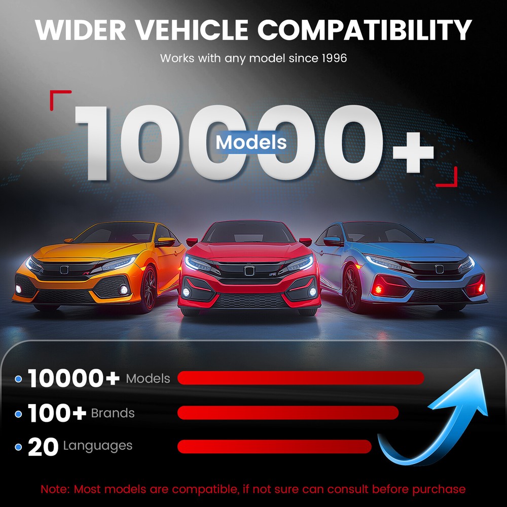 ANCEL DS100 Car OBD2 Scanner Diagnostic Tool ABS SRS Engine Code Reader EPB TPMS