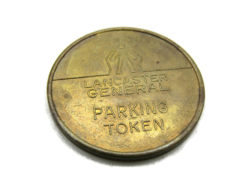 Lancaster General Parking Token Gold Tone