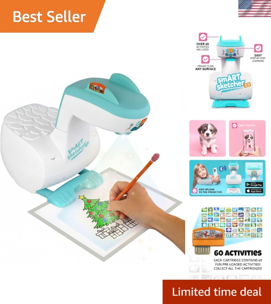 Educational Smart Sketcher 2.0 Projector - Unleash Creativity with 60+ Drawings