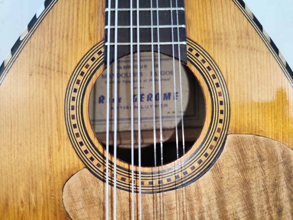 8 String Mandolin 4/4 Rene Gerome 1920 Paris 曼陀林 만돌린マンドリン