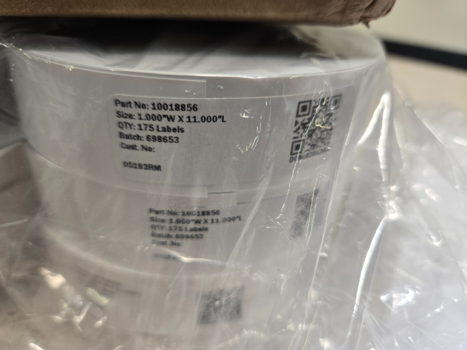 6- Zebra Z-Band Ultrasoft Wristbands, 10018856, 1" x 11", White, 175 lables/Roll