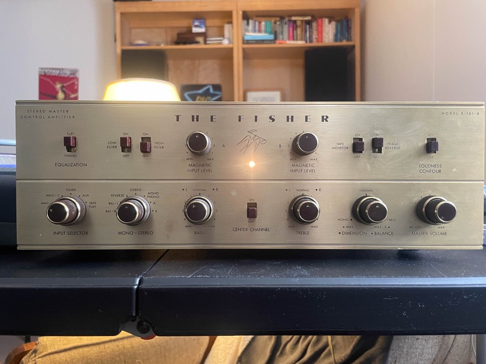 FISHER X-101B INTEGRATED AMPLIFIER restored and working!