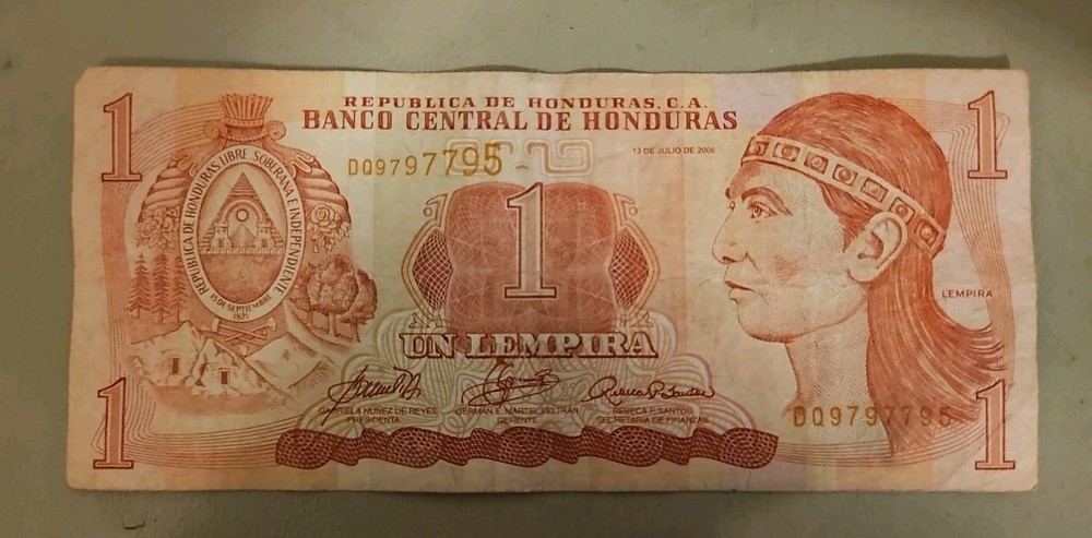 2006 Honduras 1 Lempira Note