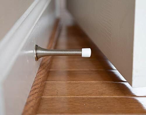 12 Pack Spring Door Stops 3.25"Flexible Heavy Duty Spring Stopper with RustProof