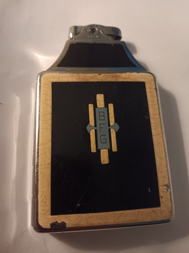 ART DECO RONSON MASTERCASE LIGHTER AND CIGARETTE CASE COMBO 1900's