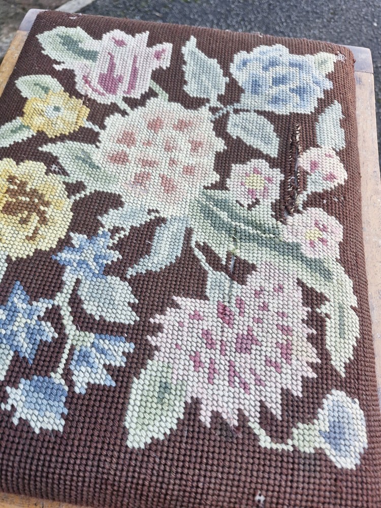 Georgian Needlepoint Stool