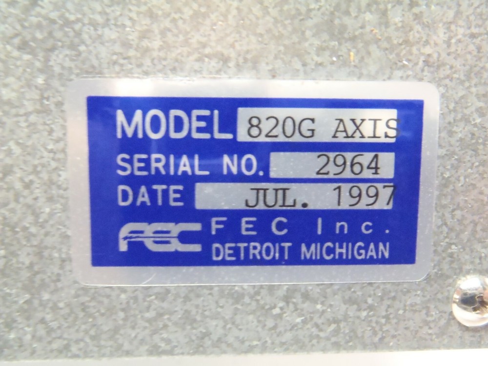 FEC 820G Axis Servo Controller Calibrated