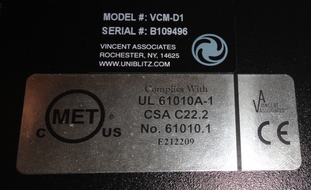 Vincent Associates VCM-D1 Shutter Driver VCMD1 NEW