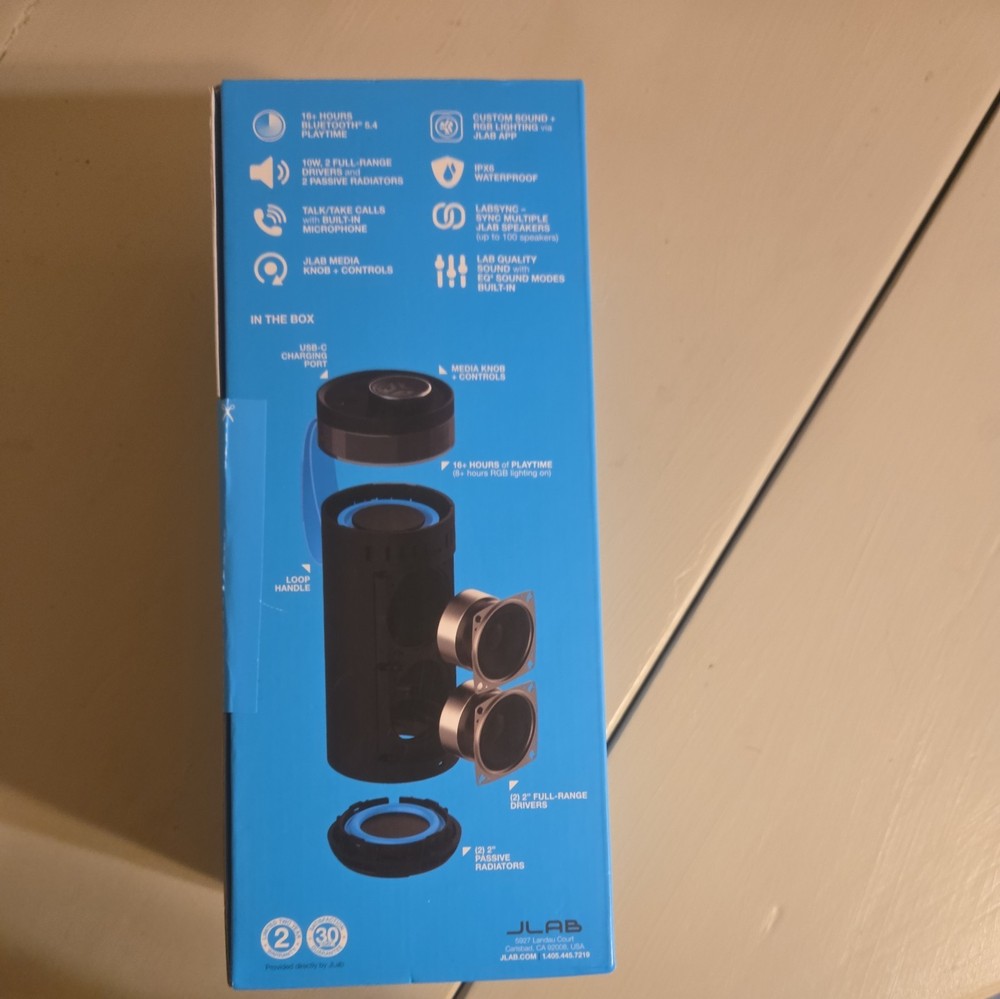 JLab JBuds Go Party Portable Bluetooth Speaker System !! Labsync Technology