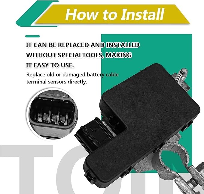 Battery Sensor Battery Cable Terminal End Sensor, Compatible with Honda Accord