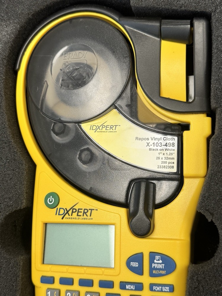 *Working READ* BRADY IDXPERT Labeler Handheld Label Printer