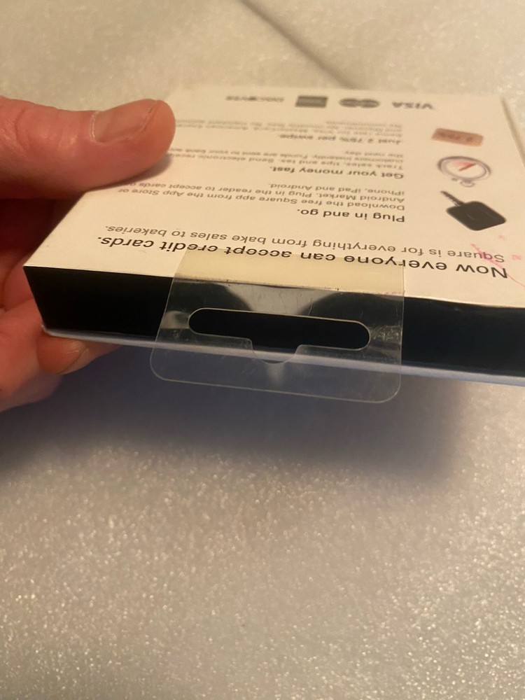 Square Credit Card Reader Contactless Black Chip for iPhone iPad and Android