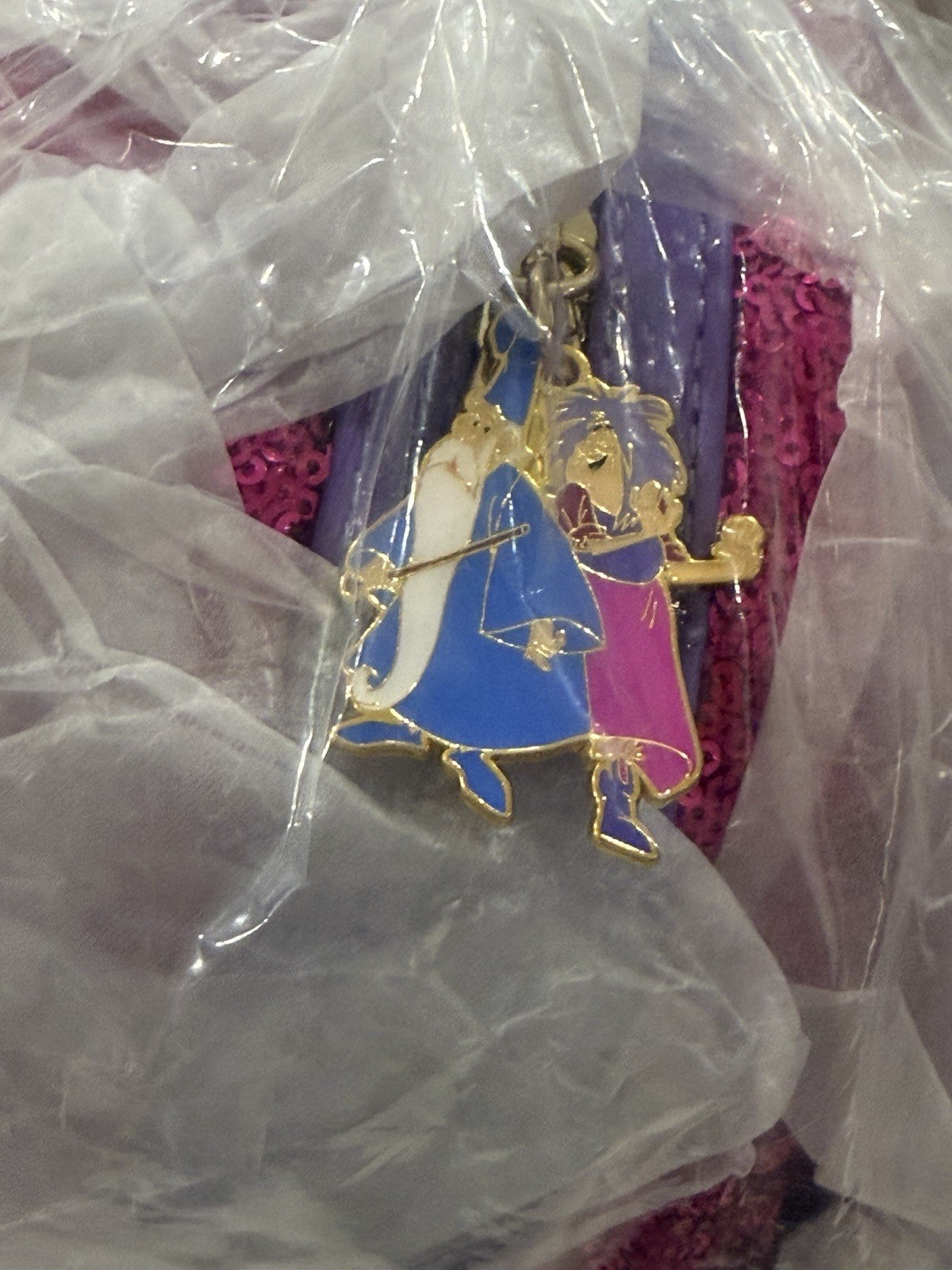 Loungefly Disney Sword in the Stone Madam Mim Lenticular Sequin UK Excl Backpack