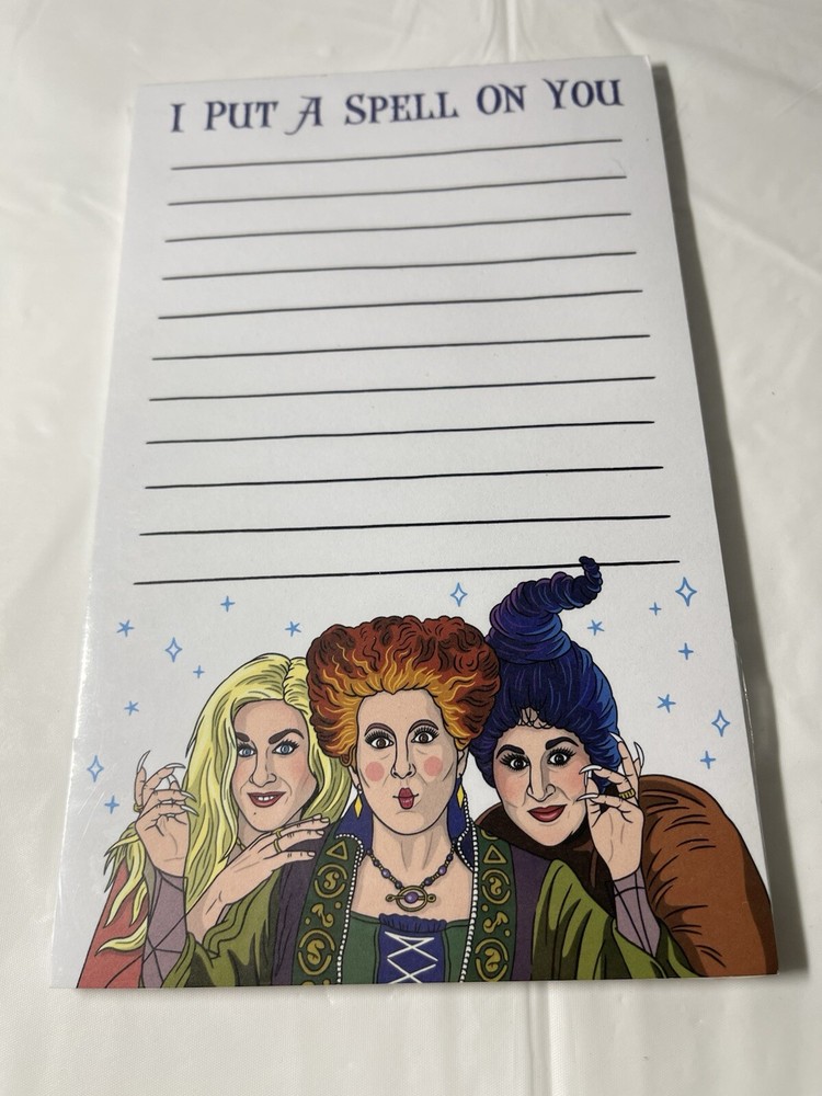 'I Put A Spell On You' Hocus Pocus Notepad - 50 Tear Off Sheets