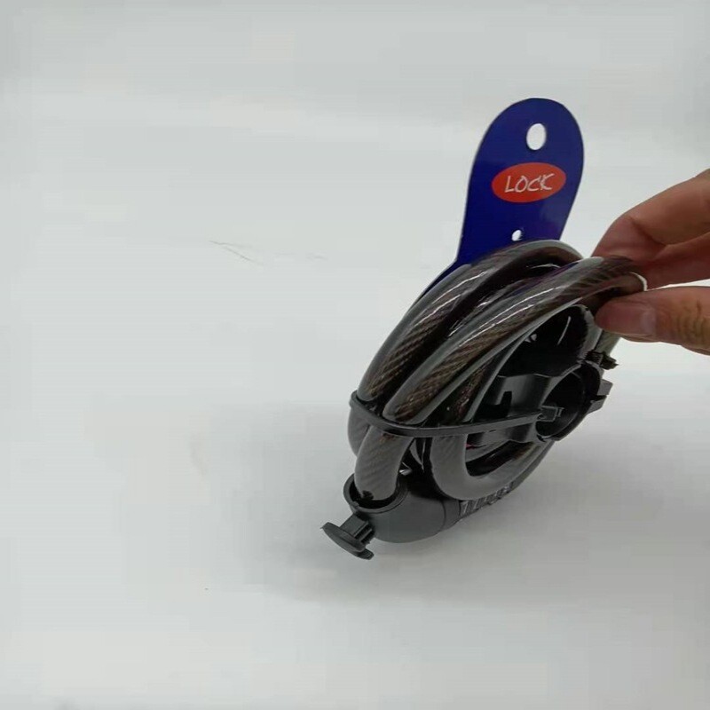 Bicycle Lock 5 Digit Combination 4Feet Cable Anti Theft Cable Lock Electric Bike