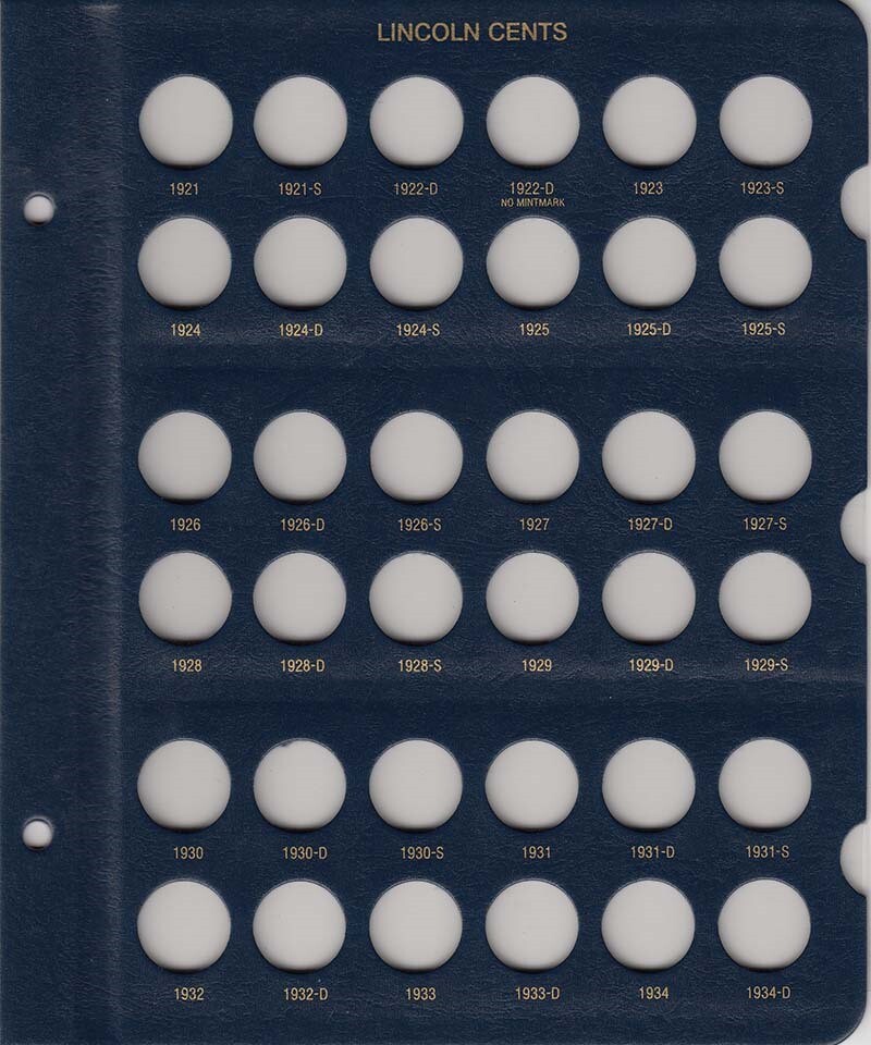 Whitman Coin Album For Collecting US Lincoln Cents 1909 - 1995 Penny Model 9112