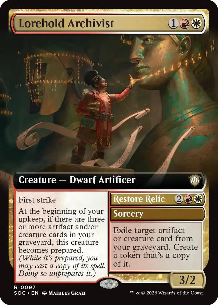 Lorehold Archivist (Extended Art) [Secrets of Strixhaven Commander]
