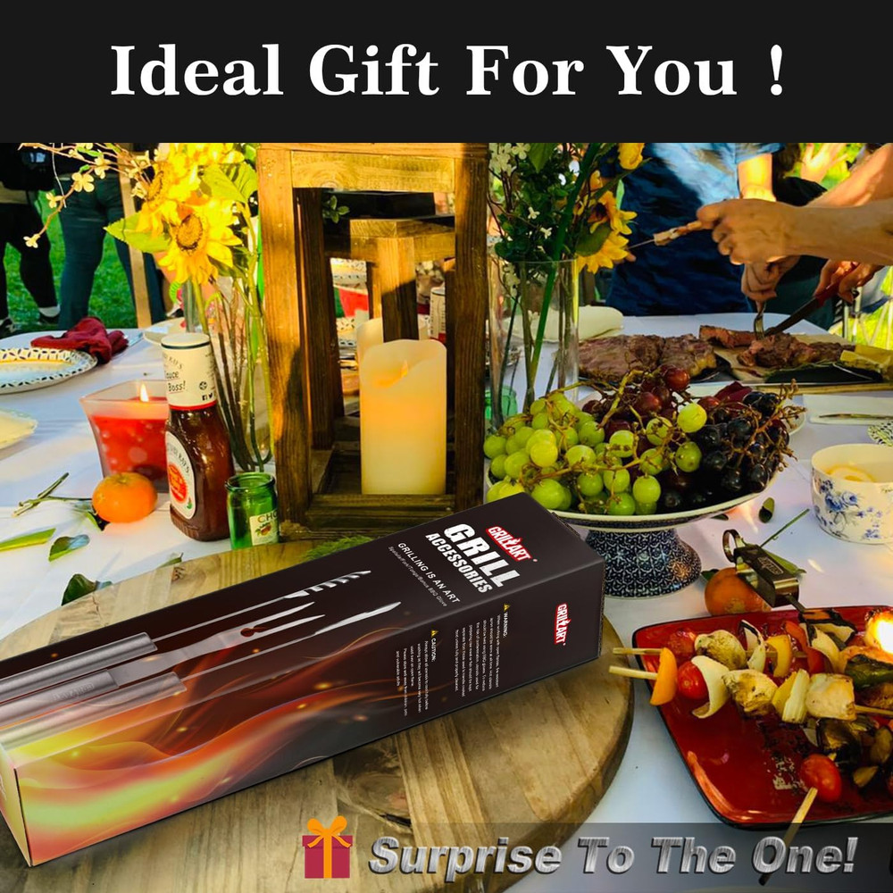 Grill Tools Grill Utensils Set - 3PCS BBQ Tools, Stainless Barbeque Grill Access