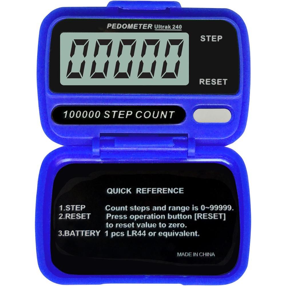 Ultrak 240 - Electronic Step Counter Pedometer - Blue