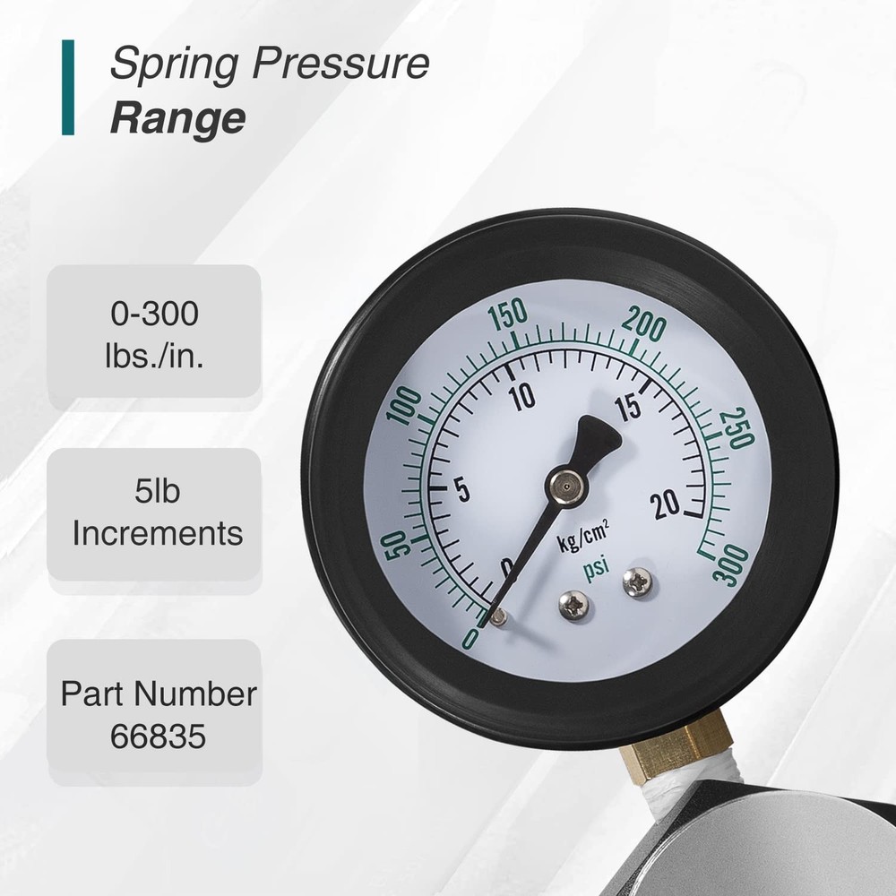 66835 Valve Spring Pressure Tester 0-300 psi, Mini Valve Spring Testing Machine