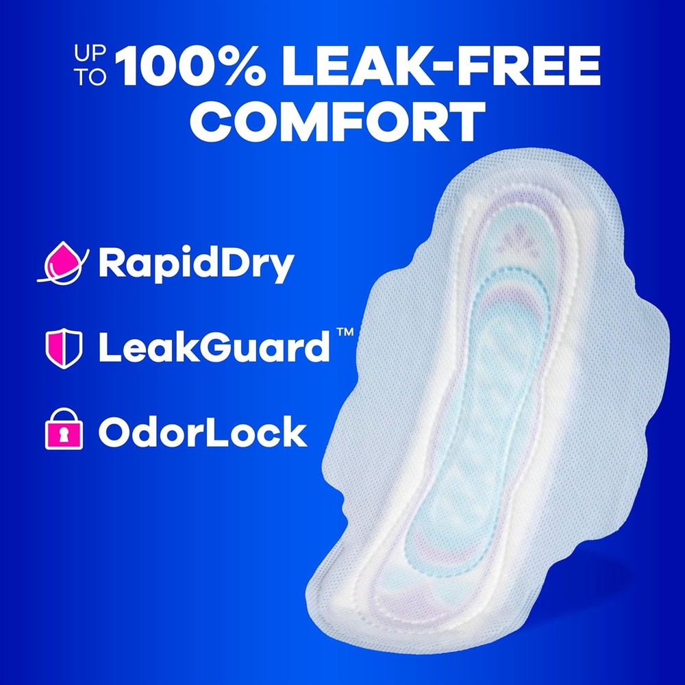 Ultra Thin Pads with Wings Size 3 Extra Long Super 84 Count
