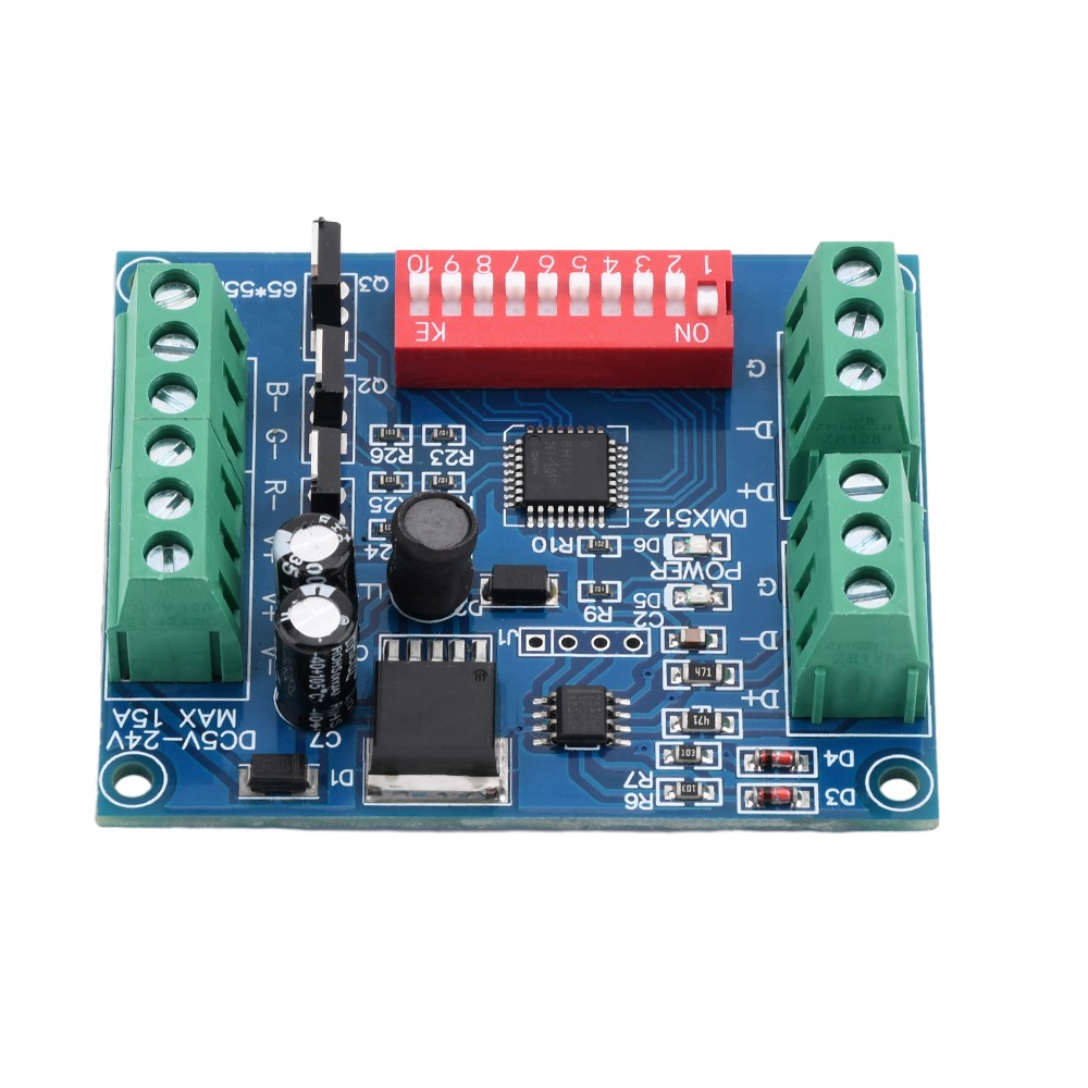 3CH Channel DMX512 Decoder 15A RGBW Controller led stage Dj lighting CMOS Output