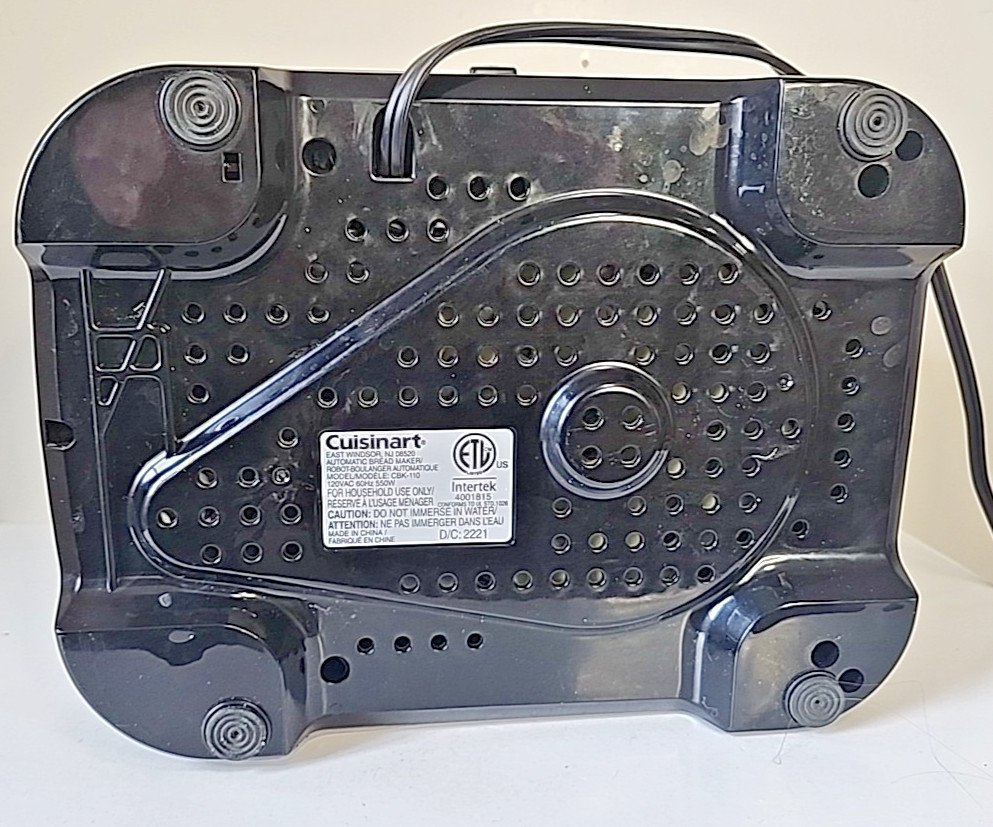 Cuisinart Compact Automatic Bread Maker Machine Stainless CBK-110 Tested