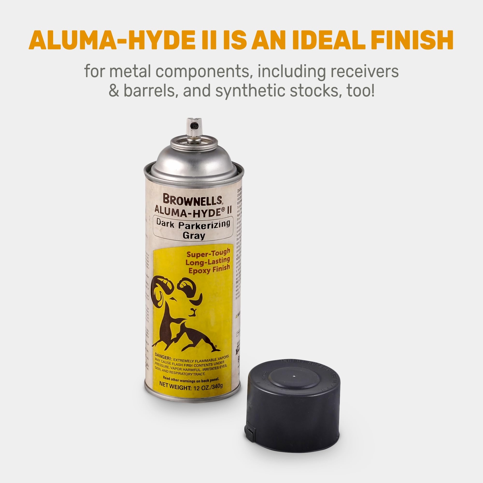 Brownells Aluma-Hyde II Epoxy Based Firearm Finish SprayCoating Parkerizing Gray