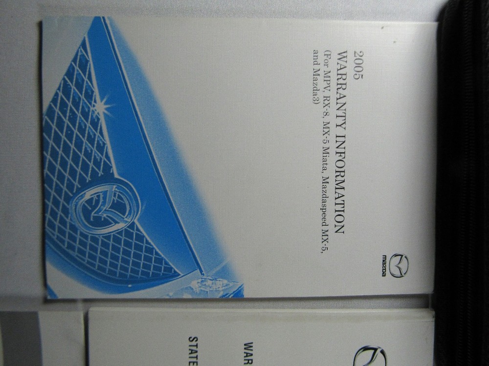 2005 Mazda 3 Owners Manual Book