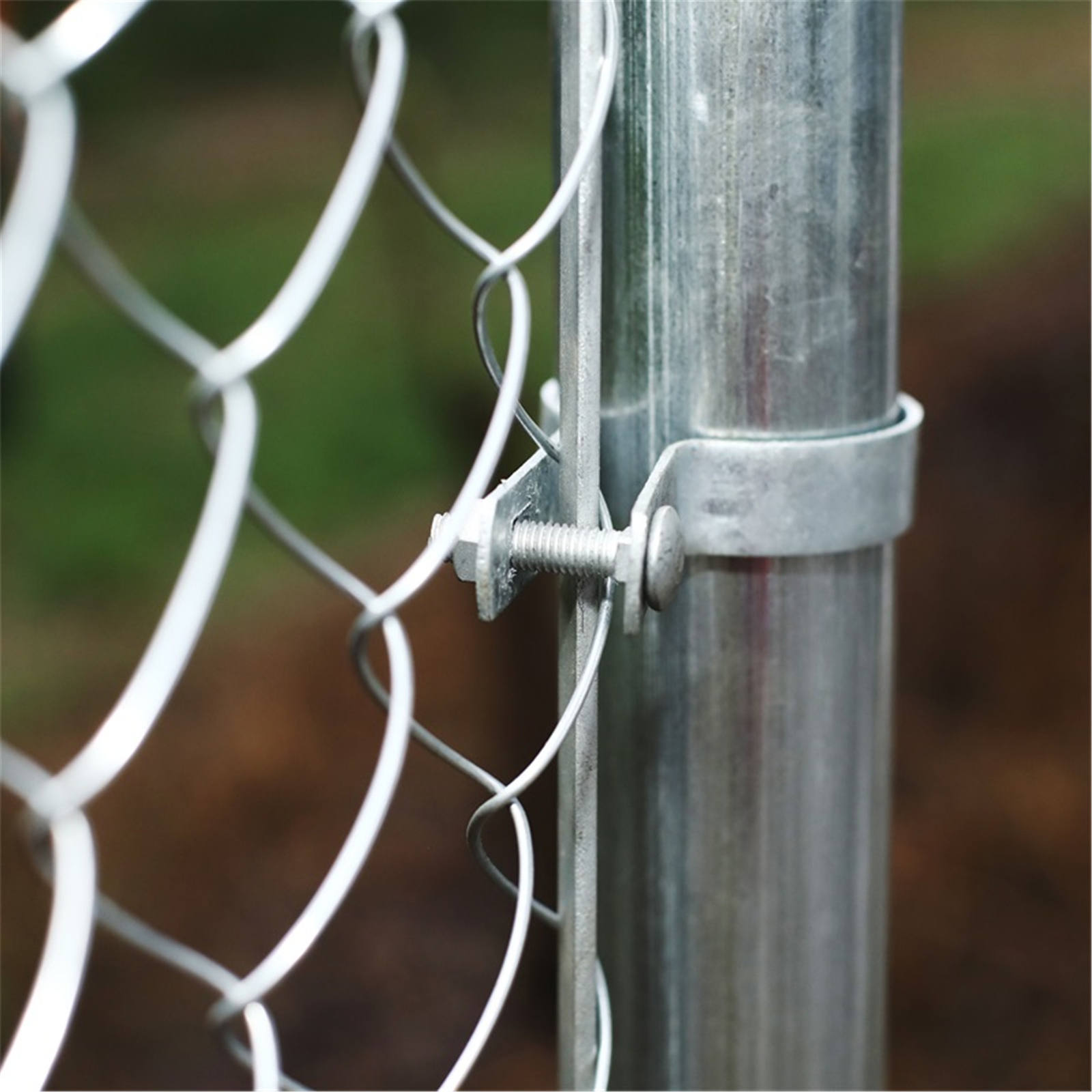 ALEKO Galvanized Steel 6 X 50 Feet Complete Kit Chain Link Fence Fabric Posts