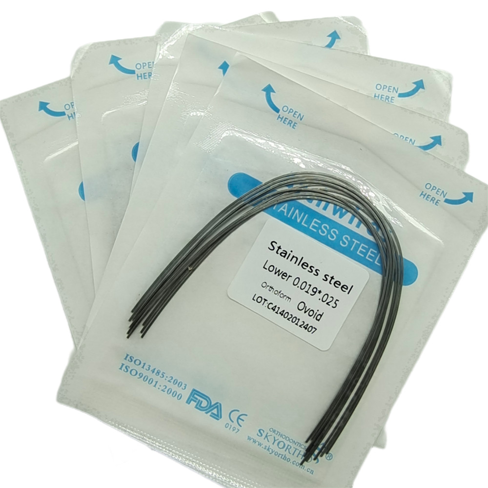 10pcs Dental Orthodontic Arch Wire Stainless Steel Rectangular