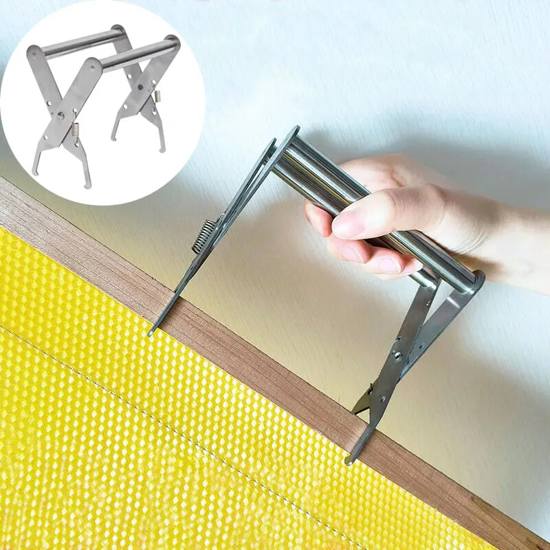 Stainless Steel Bee Hive Frames Holder Beehive Capture Grip Clamp Frame for Bees