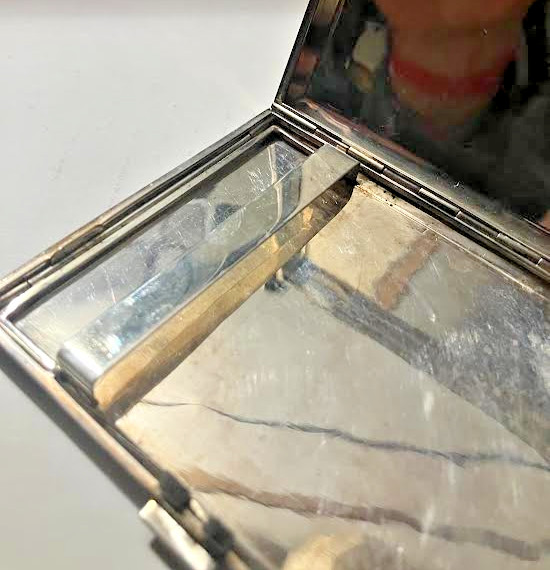 Antique Engraved 800 Silver Cigarette Case