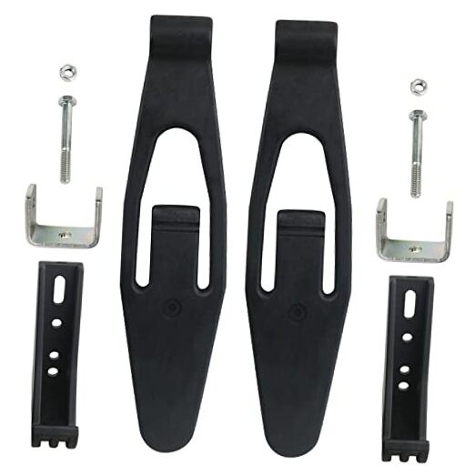 Hood Latch Strap with Catch Bracket Kit 2 Pack Compatible with Standard 2sets