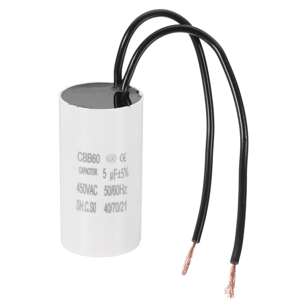 5uF CBB60 Running Capacitor, Run Capacitor,White
