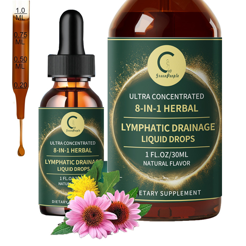 Lymphatic Drainage Supplement Herbal Extract Support Relieve Bloating Immunity