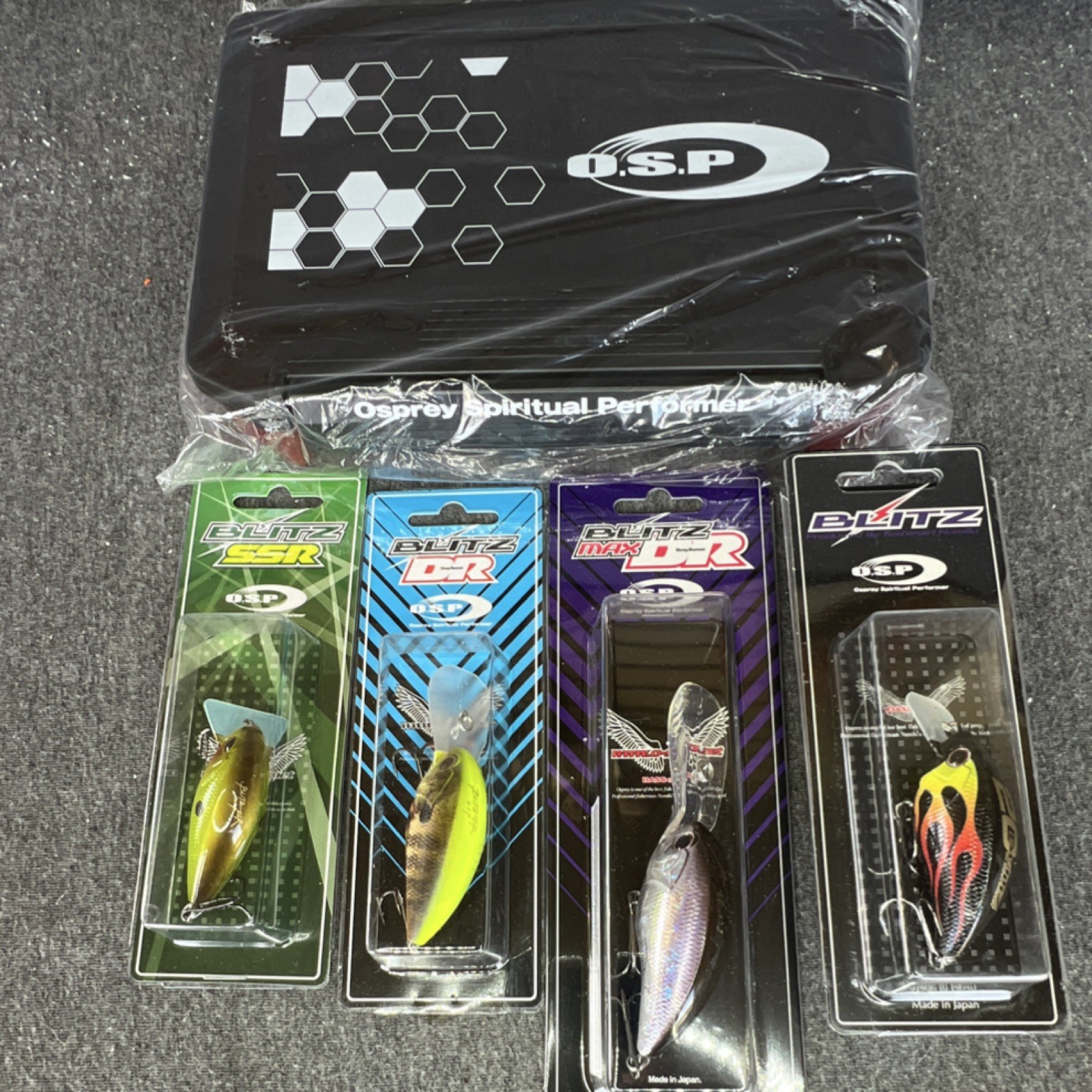 O.S.P Blitz Fishing Lure Bundle w/ O.S.P Tackle Box. Includes Blitz 20th Anni…