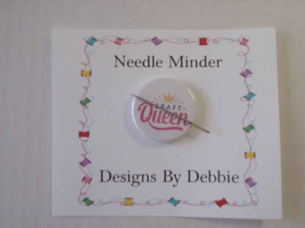 Magnetic Needle Minder Keeper Cross Stitch Button  / Fridge Magnet 